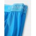 Mens Solid Ice Silk Transparent Seamless Letter Elastic Waist Boxers Underwear