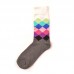 Men Sub  gradient Cotton Breathable Socks Comfortable Casual Sports Long Tube Socks